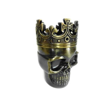 DICHAVADOR DE METAL CAVEIRA BRONZE KING