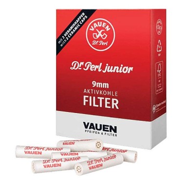 FILTRO PARA CACHIMBO VAUEN 9mm caixa com 40 filtros