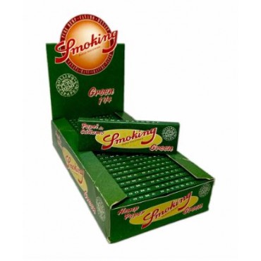 SEDA SMOKING GREEN 1 1/4 MINI SIZE caixa com 25 livretos