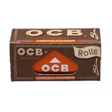 SEDA OCB UNBLEACHED ROLLS (BROWN) caixa com 24 rolos