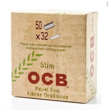 SEDA OCB ORGANIC SLIM KING SIZE  caixa com 50 livretos