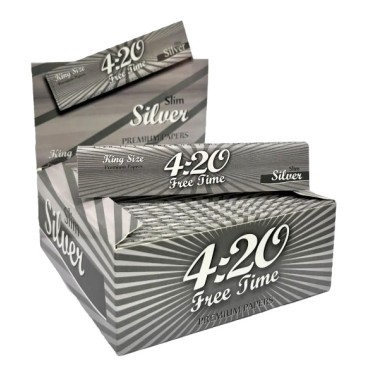 SEDA 4:20 SILVER SLIM KING SIZE caixa com 50 livretos