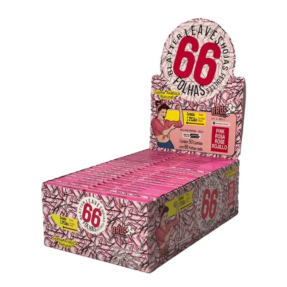 SEDA BROS PINK COM PILAO KING SIZE caixa com 50 livretos