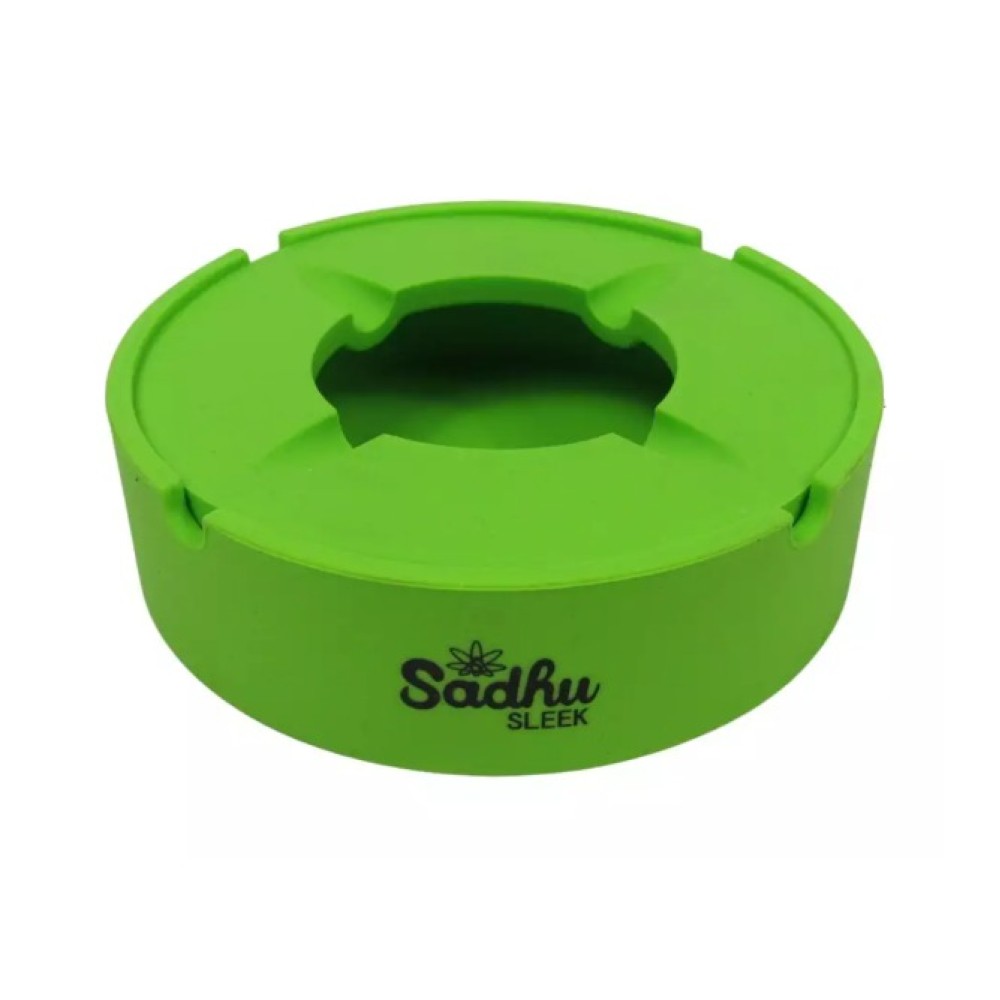 CINZEIRO DE SILICONE COM TAMPA SADHU VERDE Diâmetro 10cm