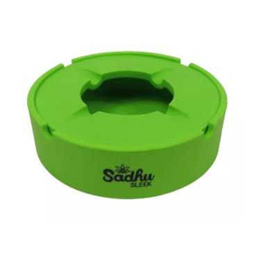 CINZEIRO DE SILICONE COM TAMPA SADHU VERDE Diâmetro 10cm