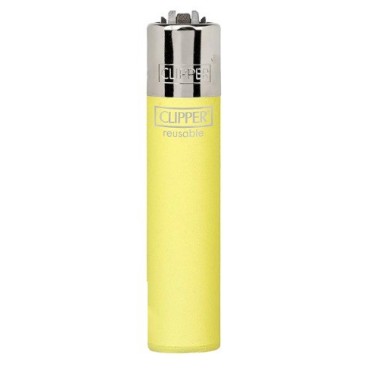 ISQUEIRO CLIPPER GRANDE AMARELO FOSCO  unidade Cod. 04