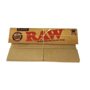 SEDA RAW CONNOISSEUR CLASSIC KING SIZE COM PITEIRA caixa com 24 livretos