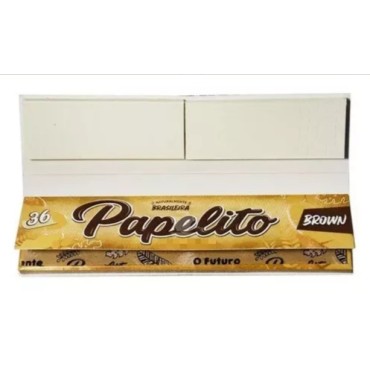 SEDA PAPELITO BROWN KING SIZE COM PITEIRA caixa com 24 livretos