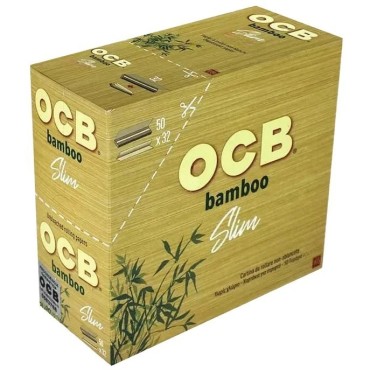 SEDA OCB BAMBOO SLIM KING SIZE caixa com 50 livretos