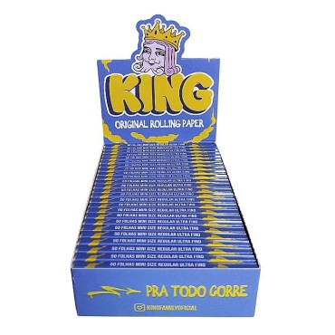 SEDA KING ORIGINAL MINI SIZE caixa com 25 livretos