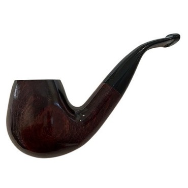 CACHIMBO BERTOLDI ELITE CURVO com piteira de chifre codigo E-08