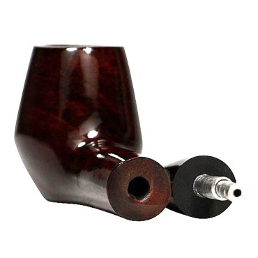 CACHIMBO BERTOLDI ELITE RETO com piteira de chifre codigo E-14