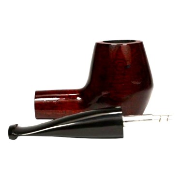 CACHIMBO BERTOLDI ELITE RETO com piteira de chifre codigo E-16