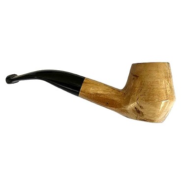 CACHIMBO BERTOLDI ELITE CURVO com piteira de chifre codigo E-17