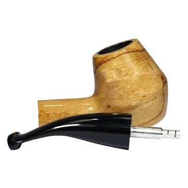 CACHIMBO BERTOLDI ELITE CURVO com piteira de chifre codigo E-17