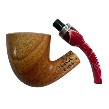 CACHIMBO DE CARVALHO NATURAL BAZZANELLI CURVO B-105