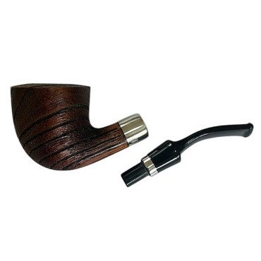 CACHIMBO DE CARVALHO BAZZANELLI MARROM CURVO B-106