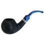 CACHIMBO DE CARVALHO BAZZANELLI PRETO CURVO PITEIRA AZUL B-108