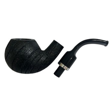 CACHIMBO DE CARVALHO BAZZANELLI PRETO CURVO PITEIRA PRETA B-109