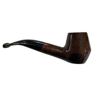 CACHIMBO BERTOLDI ELITE CURVO com piteira de chifre codigo E-18