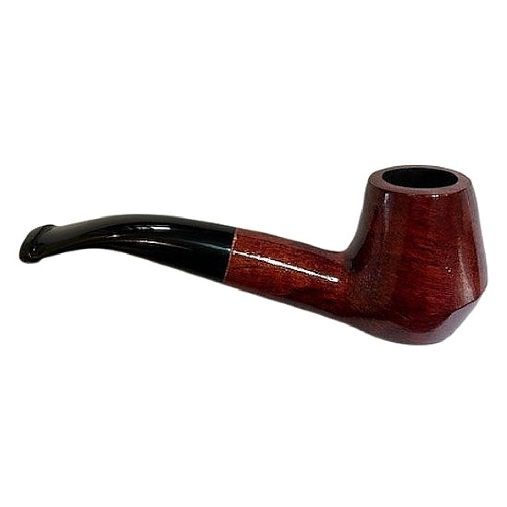 CACHIMBO BERTOLDI ELITE CURVO com piteira de chifre codigo E-19