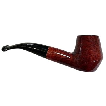 CACHIMBO BERTOLDI ELITE CURVO com piteira de chifre codigo E-19