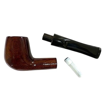 CACHIMBO BERTOLDI HOBBY RETO MARROM com filtro 9mm codigo H-05