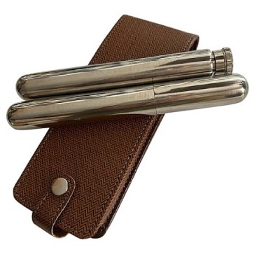 KIT ESTOJO EM COURO COM PORTA CHARUTO E PORTA BEBIDAS APEX