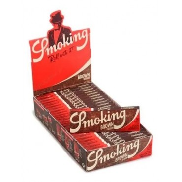 SEDA SMOKING BROWN 1 1/4 MINI SIZE caixa com 25 livretos