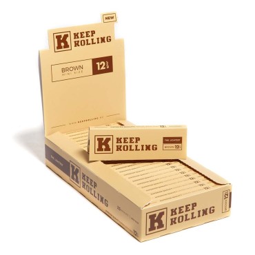 SEDA KEEP ROLLING BROWN MINI SIZE caixa com 25 livretos